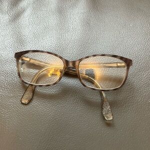 Jimmy Choo Gold and Brown Eyewear prescription